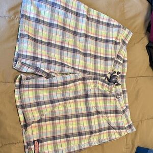 Vineyard Vines Plaid Men's Shorts in Blue and Green